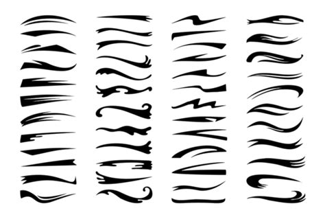 Flourish Divider Vector Hd PNG Images, Swirl Swoosh Underline Divider Flourish, Brushstroke ...