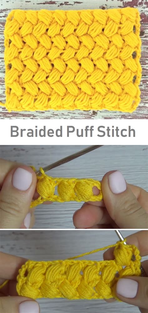 Crochet Braided Puff Stitch Design Peak