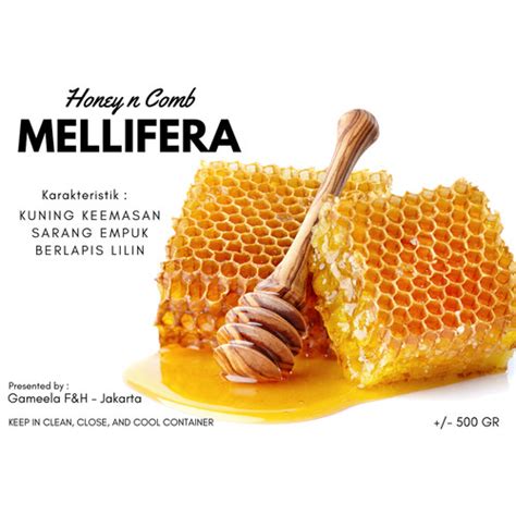 Jual Gameela Madu Sarang Mellifera Gr Raw Honey Comb Propolis Resep