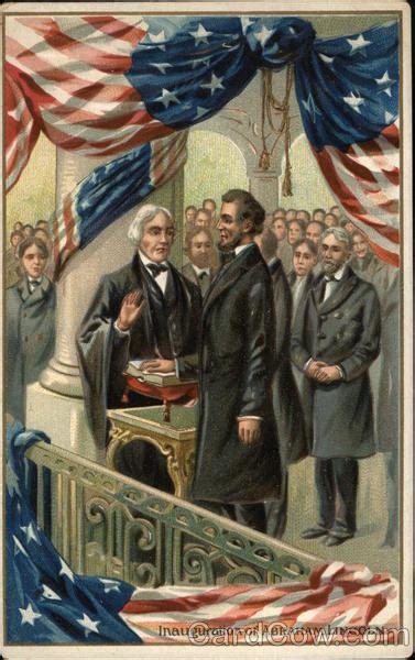 Inauguration of Abraham Lincoln President's Day Postcard