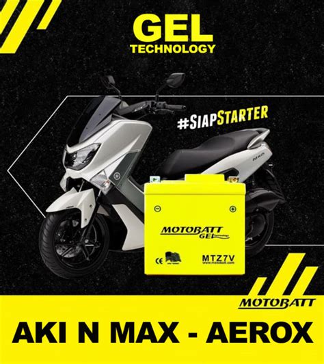 Aki Motobatt Mtz V Technologi Gel Cocok Untuk Motor Aerox Nmax