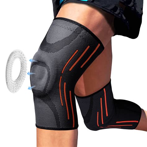 2 Pack Knee Support - Knee Compression Sleeves for Men & Women with