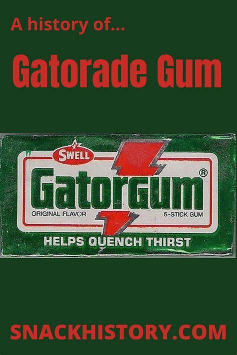 Gatorade Gum (History, Flavors, Pictures & Commercials) - Snack History