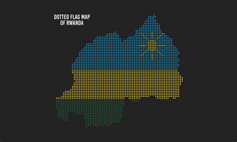 Rwanda Flag Map, Abstract Dotted Vector Illustration 12585361 Vector ...