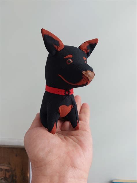 Doberman Pinscher Toy Plush Toy Dog Soft Toy Dog Stuffed - Etsy