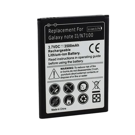 Battery For Samsung Galaxy Note Ii Gt N Phone Replacement