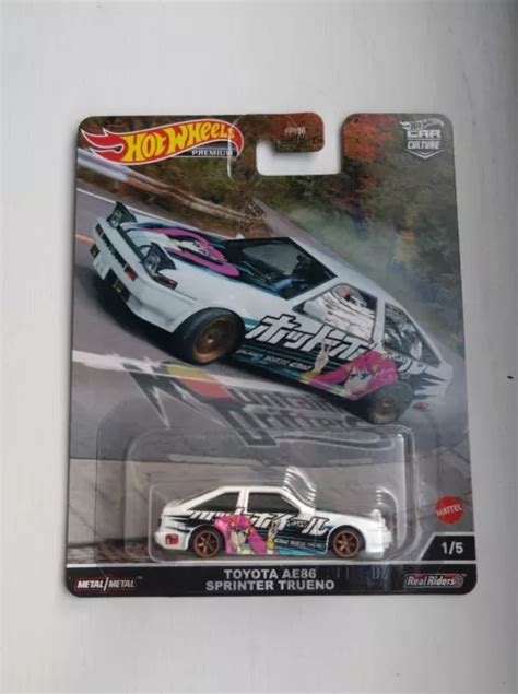 1 64 HOT WHEELS Toyota AE86 Sprinter Trueno White Mountain Drifter