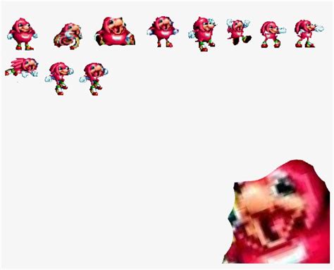 Sonic Mania Knuckles Sprite Sheet