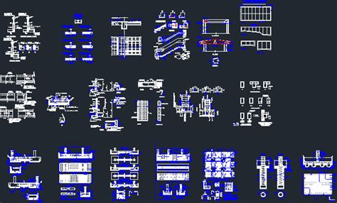 Planos De Detalles De Columnas Zapatas Y Vigas En DWG AUTOCAD Varios