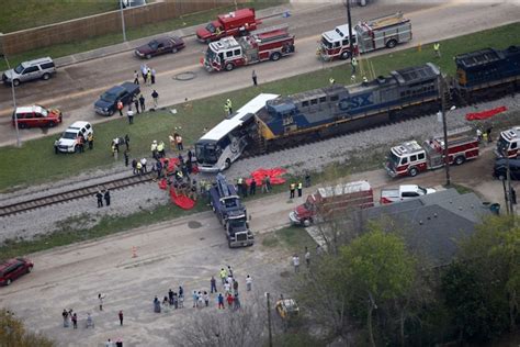 At Least 3 Dead After Train Crashes Into Charter Bus Of Austin Area