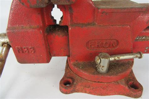 Vintage Heavy Duty Eron N33 Vise Clamp Red 1924557629