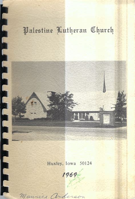 Huxley Iowa Vintage 1969 Palestine Lutheran Church Album - Etsy