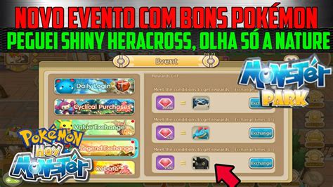 Monster Park Novo Evento Peguei Shiny Heracross Será Que Veio Nature