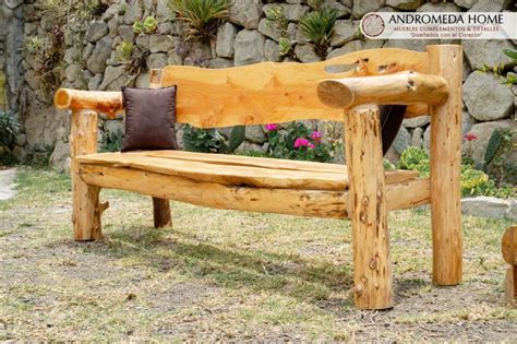 Sillon Rustico Para 3 Personas Gartenbank Holz Massiv Holzbank