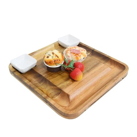 China Acacia Wood Cheese Board With Charcuterie Platter And Knives