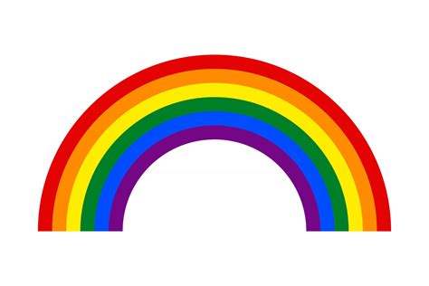 Arco Iris Con Seis Colores S Mbolo De La Comunidad Lgbt Vector