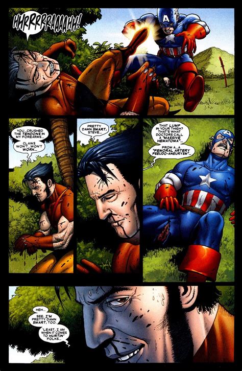 Top Five Captain America Wolverine Fights Wolverine Vs Captain