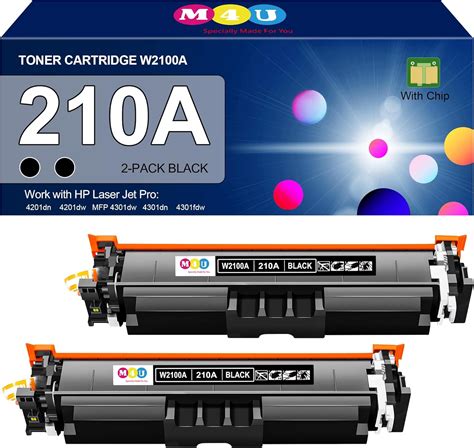 210a Toner Cartridges 2 Pack Black With Chip Replacement For Hp 210a 210x Hp Color