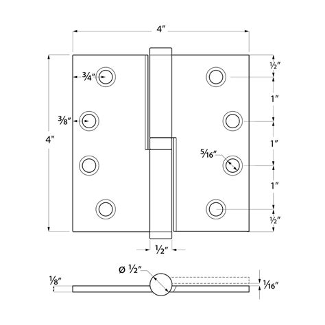 Deltana [dsblo453unl Lh] Solid Brass Door Lift Off Hinge Left Hand Polished Brass