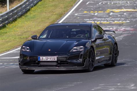 Upcoming Porsche Taycan Variant Smashes Tesla Plaid S Nurburgring Time