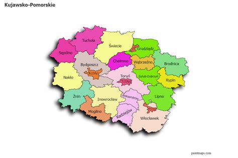 Sample Maps For Kujawsko Pomorskie