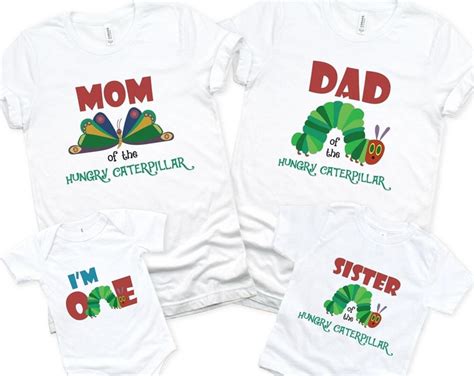 The Very Hungry Caterpillar First Birthday Shirts Hungry Caterpillar