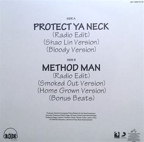 Wu Tang Clan Protect Ya Neck Colored Vinyl