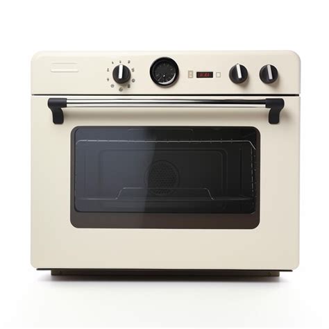 Premium AI Image | there is a white oven with a black knobs and a white ...