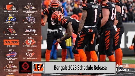 Cincinnati Bengals 2023 Schedule Release And Reaction YouTube