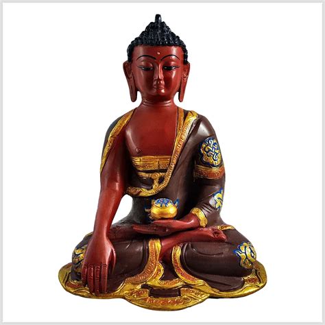 Erdender Buddha Nepalstil Rot Cm Kg Asianspirit De