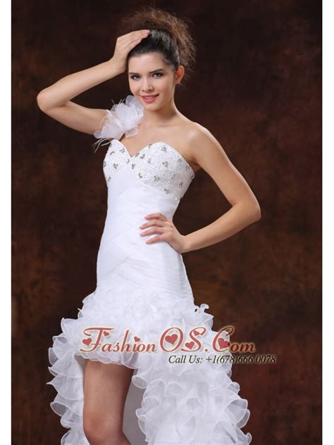 Hith Low Beaded Decorate Bust For 2013 Wedding Dress With Ruched Bodice