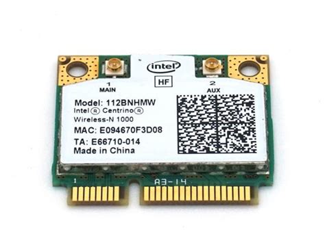 Intel Centrino Wireless N B G N Bnhmw Half Pci E Mini