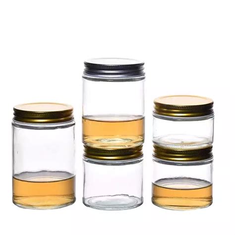 Ml Ml Ml Ml Aluminum Cap Customize Storage Food Glass Jars