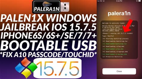 Jailbreak Ios 15 7 5 Windows Iphone7 7 6s 6s Se Palera1n Palen1x