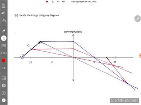 Ray Diagram Converging Lens