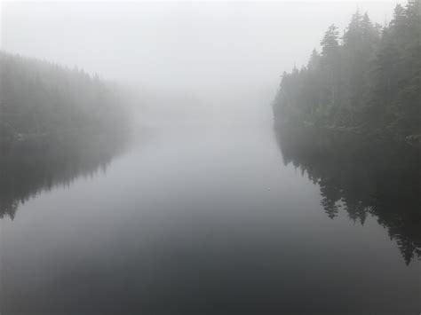 Sterling Pond Vt Had To Climb 3 Miles Up To Get Here While The Clouds