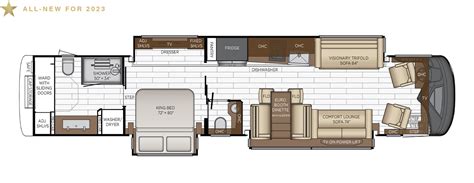 2023 King Aire floor plan options | Newmar