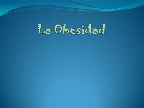 La Obesidad Ppt