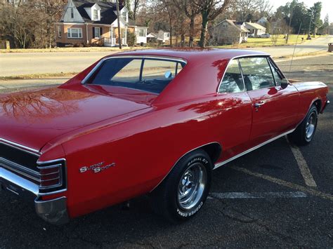 1967 Chevelle Ss Clone Red With Black Interior Classic Chevrolet