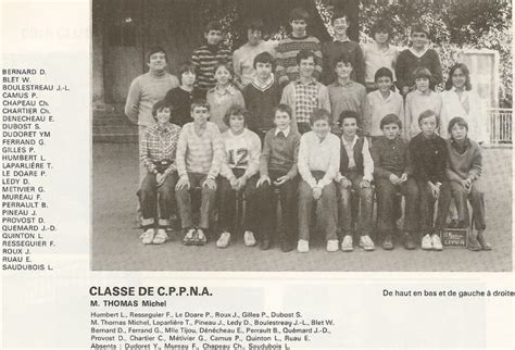 Photo De Classe 19811982 4ème Cppn A De 1982 Collège Cathédrale Saint