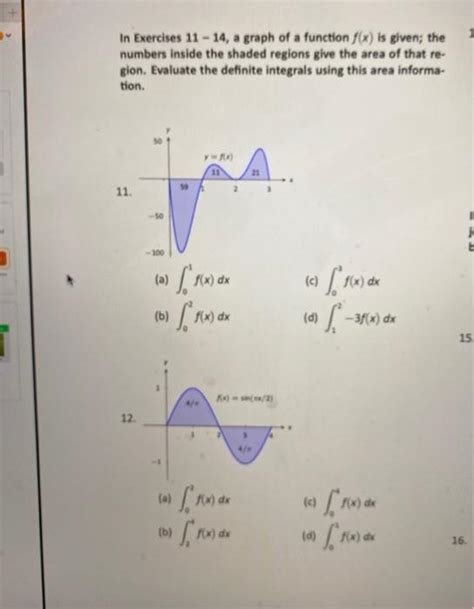 Solved In Exercises 11 14 A Graph Of A Function F X Is Chegg