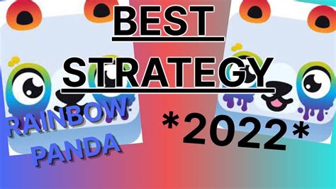 Blooket Best Rainbow Panda Strategy In 2022 Youtube