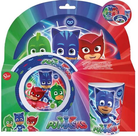 Conjunto Refei O Melamina Pj Masks Loja Da Crian A