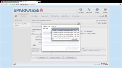Sparkasse Netbanking Izmjena Modela Otplate Sandf Kartica Youtube
