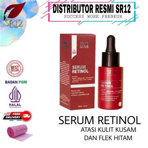 SERUM GLOWING RETINOL SERUM MENGECILKAN PORI PORI ANTI ANGING PENCERAH