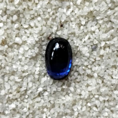 Oval Cabochon Blue Sapphire