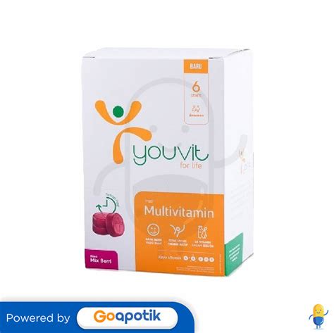 YOUVIT MULTIVITAMIN RASA MIX BERRY BOX 6 SACHET Kegunaan Efek