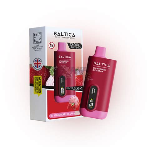 Saltica 12000 Strawberry Ice Cream Paffpuf