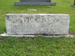 Floyd Marton Pickens Find A Grave Memorial