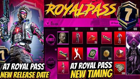 A7 ROYAL PASS 1 TO 100 RP REWARDS ACE 7 ROYAL PASS LEAKS A7